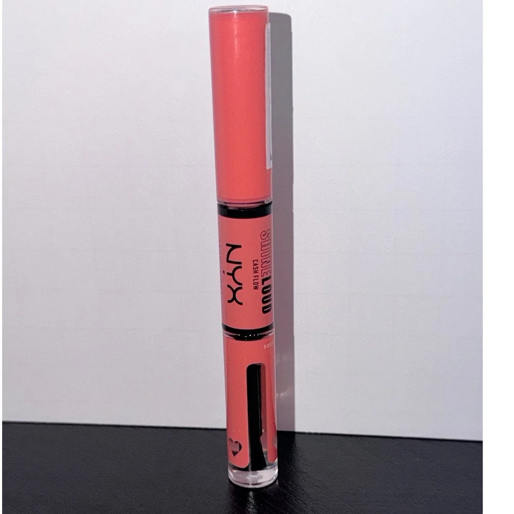 NYX Shine Loud High Pigment Lip Shine Cash Flow Dual Ended Liquid Lipstick NEW